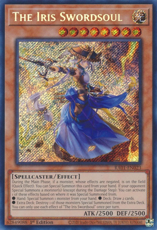 The Iris Swordsoul [RA01-EN023] Secret Rare | Exor Games Summserside