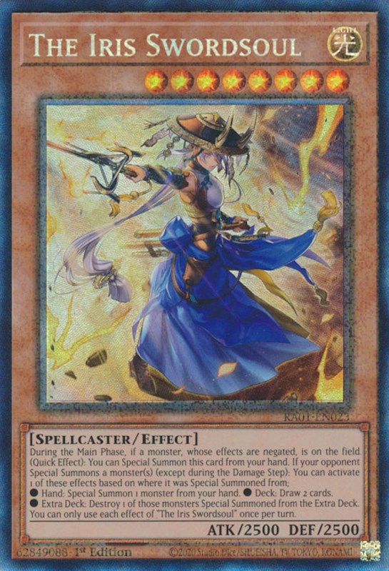 The Iris Swordsoul [RA01-EN023] Prismatic Collector's Rare | Exor Games Summserside