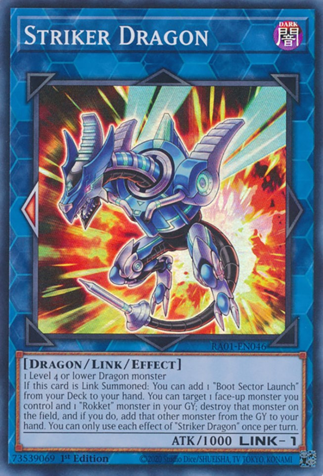 Striker Dragon [RA01-EN046] Super Rare | Exor Games Summserside