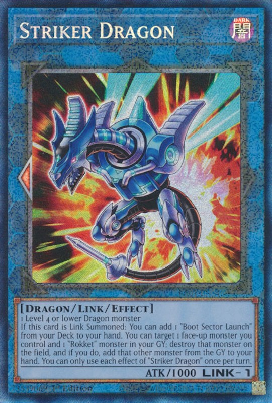 Striker Dragon [RA01-EN046] Prismatic Collector's Rare | Exor Games Summserside