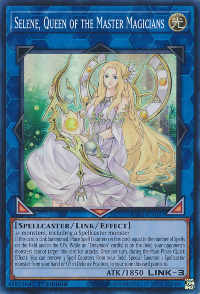 Selene, Queen of the Master Magicians [RA01-EN047] Super Rare | Exor Games Summserside