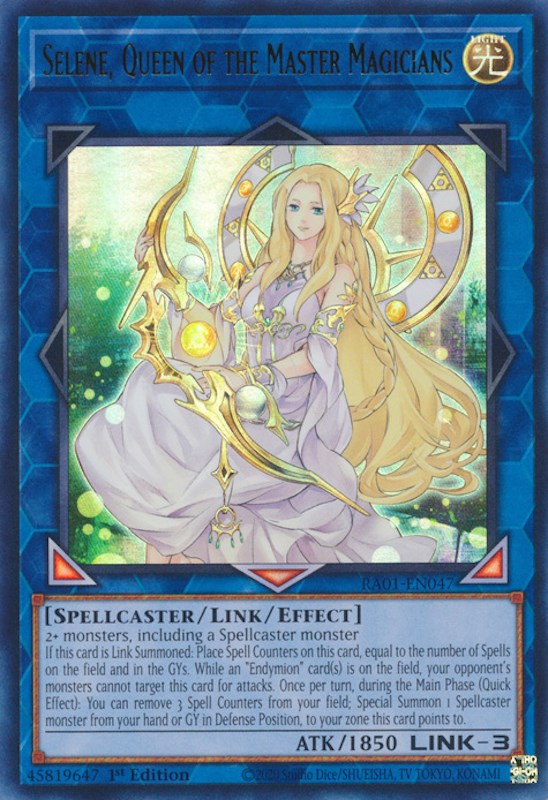 Selene, Queen of the Master Magicians [RA01-EN047] Ultra Rare | Exor Games Summserside