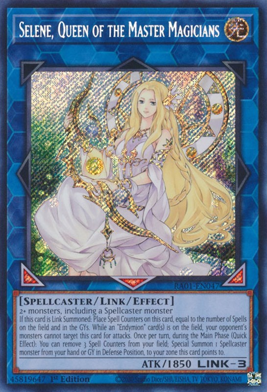 Selene, Queen of the Master Magicians [RA01-EN047] Secret Rare | Exor Games Summserside