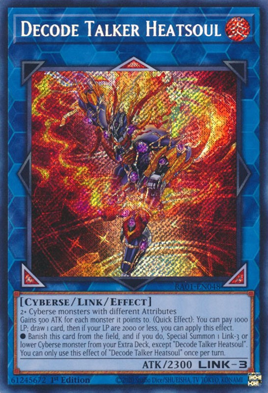 Decode Talker Heatsoul [RA01-EN048] Secret Rare | Exor Games Summserside