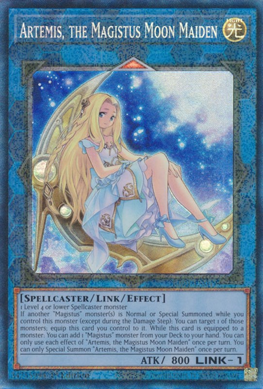 Artemis, the Magistus Moon Maiden [RA01-EN049] Prismatic Collector's Rare | Exor Games Summserside