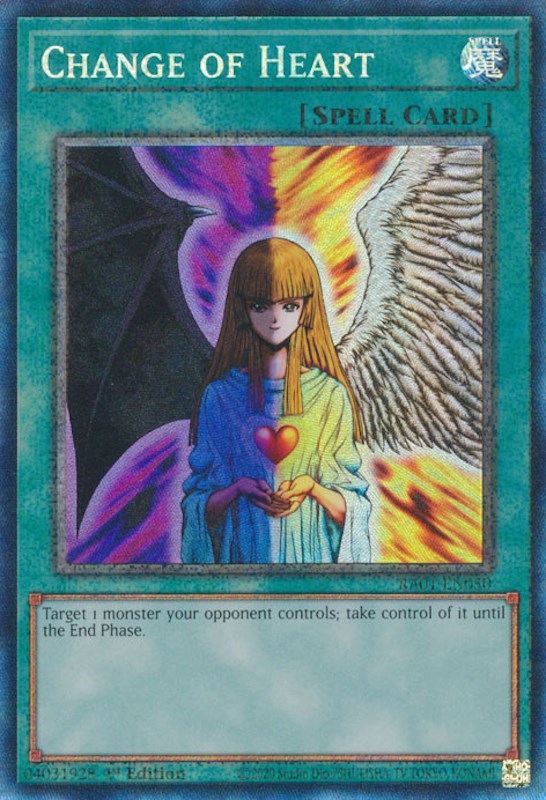 Change of Heart [RA01-EN050] Prismatic Collector's Rare | Exor Games Summserside