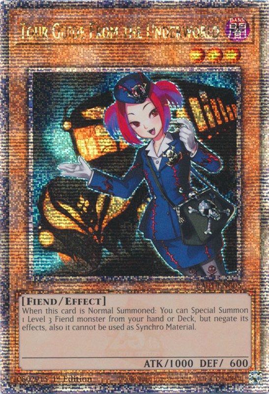 Tour Guide From the Underworld [RA01-EN005] Quarter Century Secret Rare | Exor Games Summserside