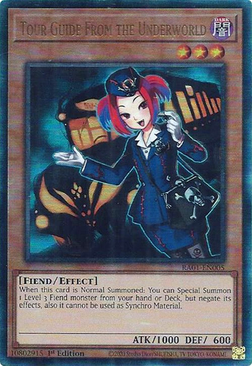 Tour Guide From the Underworld [RA01-EN005] Prismatic Ultimate Rare | Exor Games Summserside