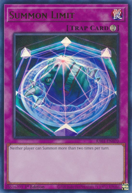 Summon Limit [RA01-EN070] Ultra Rare | Exor Games Summserside