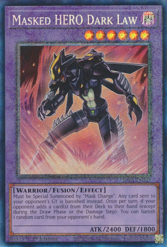 Masked HERO Dark Law [RA01-EN025] Prismatic Collector's Rare | Exor Games Summserside