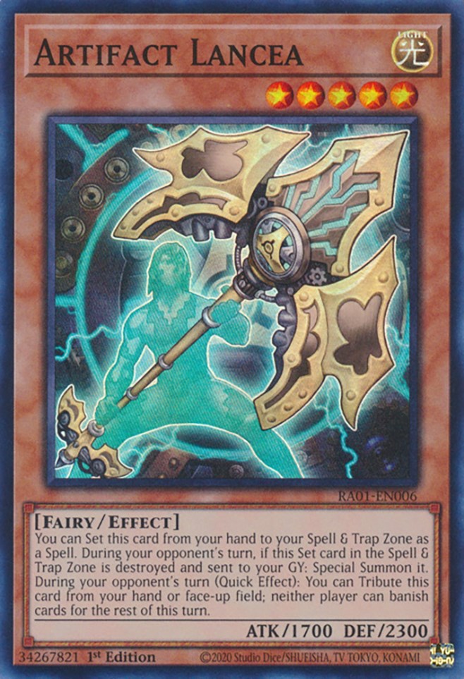 Artifact Lancea [RA01-EN006] Super Rare | Exor Games Summserside