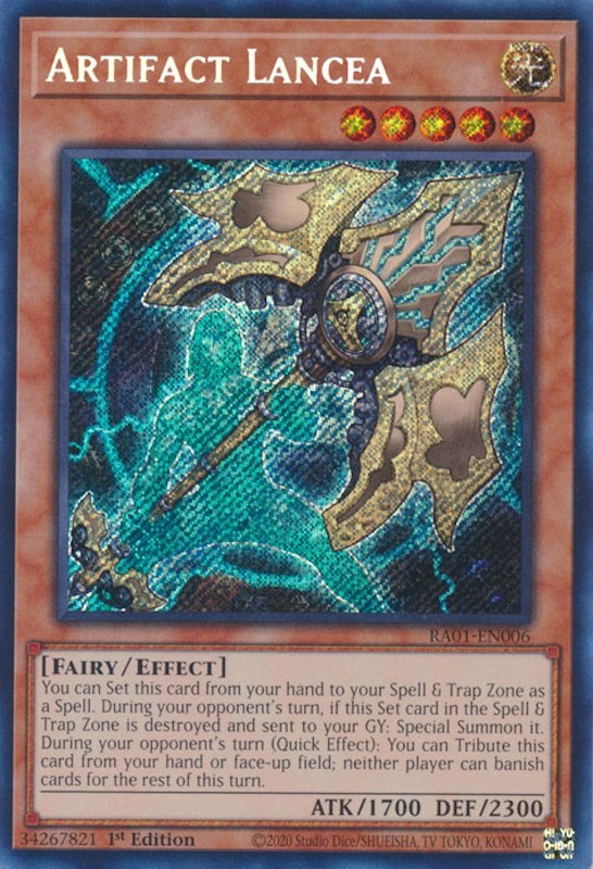 Artifact Lancea [RA01-EN006] Secret Rare | Exor Games Summserside