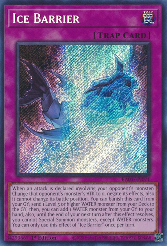 Ice Barrier [RA01-EN071] Secret Rare | Exor Games Summserside