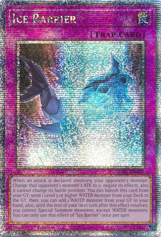 Ice Barrier [RA01-EN071] Quarter Century Secret Rare | Exor Games Summserside