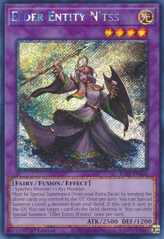 Elder Entity N'tss [RA01-EN026] Platinum Secret Rare | Exor Games Summserside