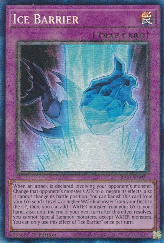 Ice Barrier [RA01-EN071] Prismatic Collector's Rare | Exor Games Summserside