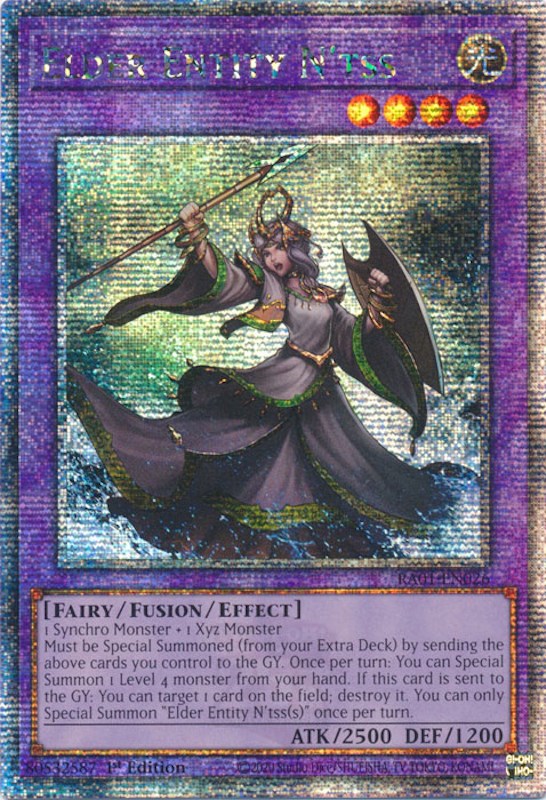 Elder Entity N'tss [RA01-EN026] Quarter Century Secret Rare | Exor Games Summserside