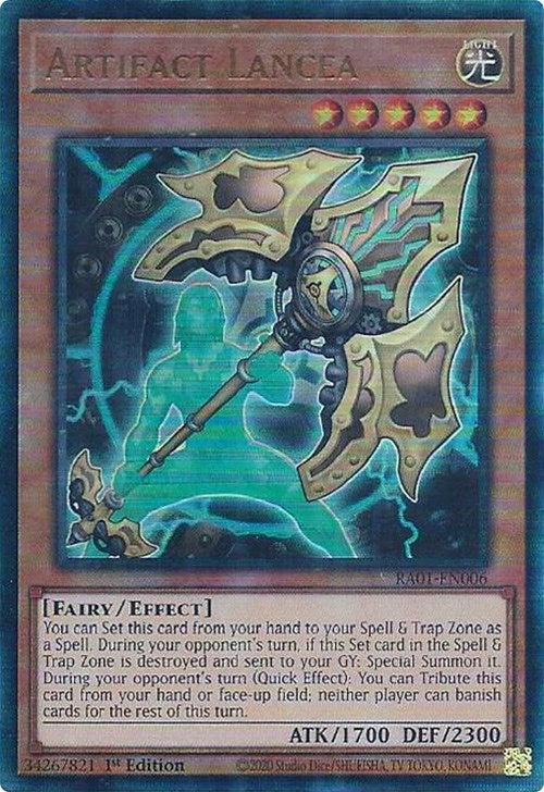 Artifact Lancea [RA01-EN006] Prismatic Ultimate Rare | Exor Games Summserside