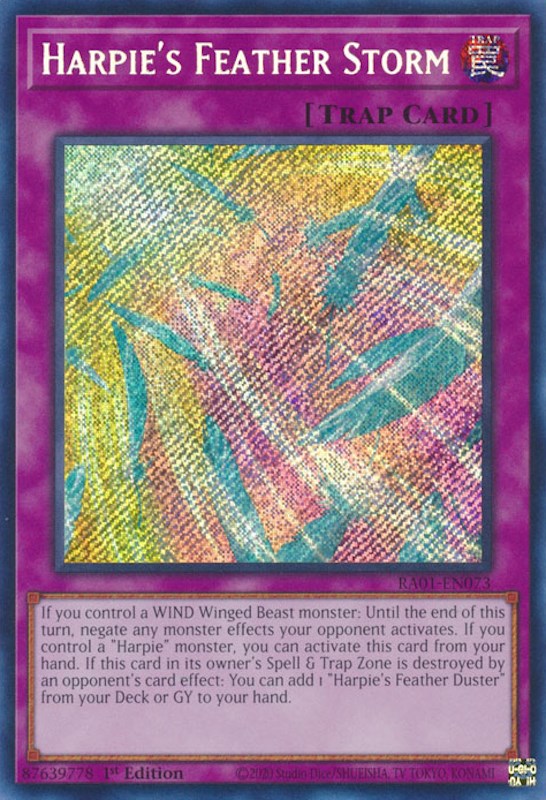Harpie's Feather Storm [RA01-EN073] Secret Rare | Exor Games Summserside