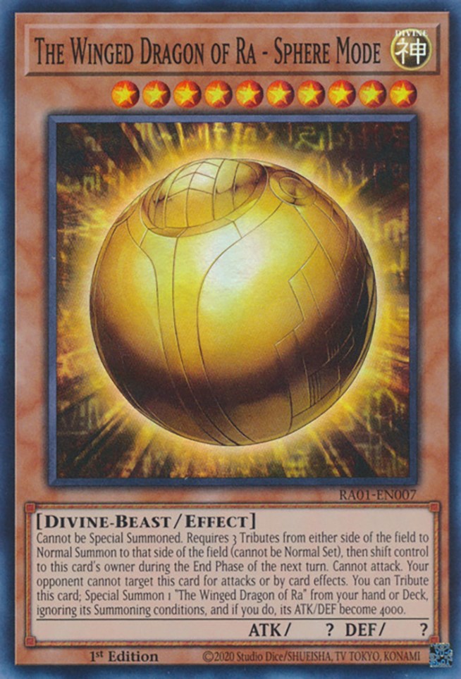 The Winged Dragon of Ra - Sphere Mode [RA01-EN007] Super Rare | Exor Games Summserside