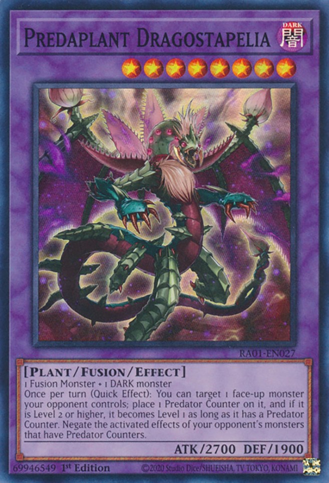 Predaplant Dragostapelia [RA01-EN027] Super Rare | Exor Games Summserside