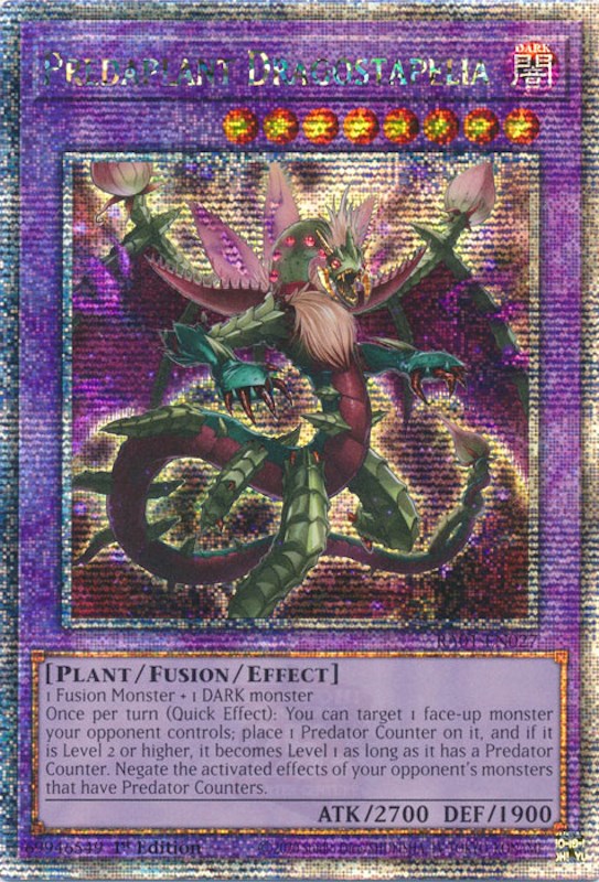 Predaplant Dragostapelia [RA01-EN027] Quarter Century Secret Rare | Exor Games Summserside