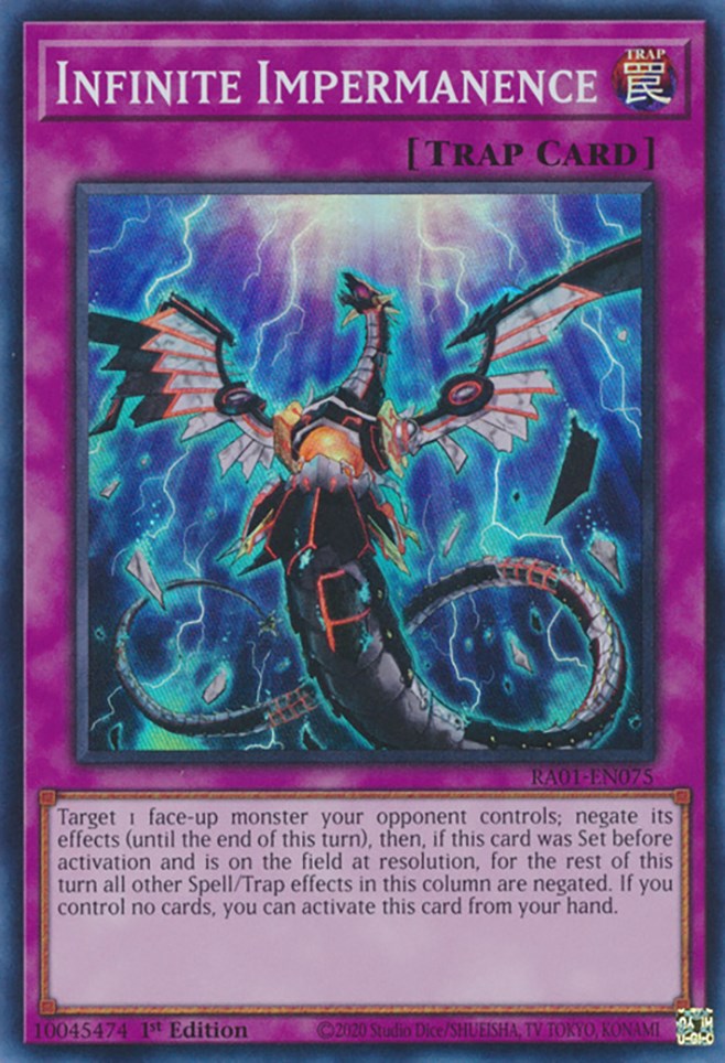 Infinite Impermanence [RA01-EN075] Super Rare | Exor Games Summserside