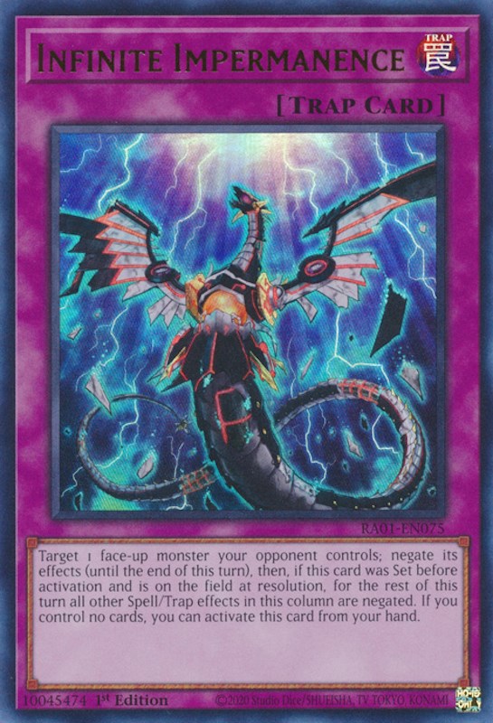 Infinite Impermanence [RA01-EN075] Ultra Rare | Exor Games Summserside