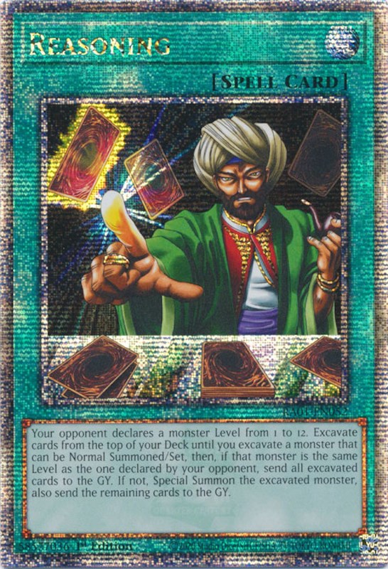 Reasoning [RA01-EN052] Quarter Century Secret Rare | Exor Games Summserside