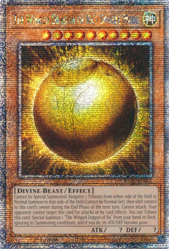 The Winged Dragon of Ra - Sphere Mode [RA01-EN007] Quarter Century Secret Rare | Exor Games Summserside