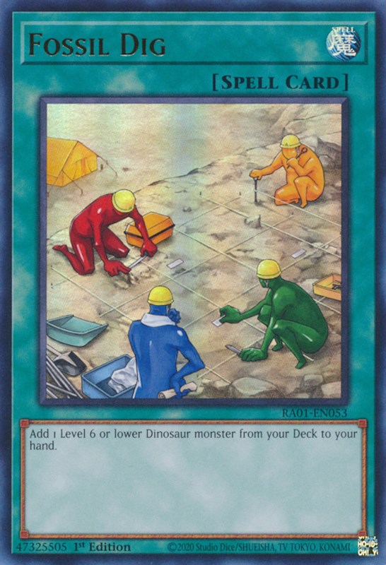 Fossil Dig [RA01-EN053] Ultra Rare | Exor Games Summserside