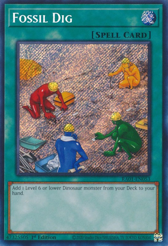 Fossil Dig [RA01-EN053] Secret Rare | Exor Games Summserside