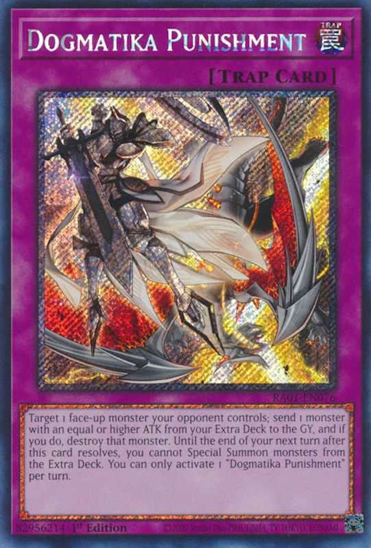 Dogmatika Punishment [RA01-EN076] Platinum Secret Rare | Exor Games Summserside