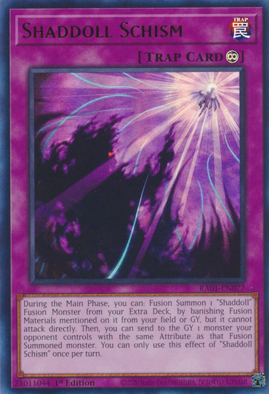 Shaddoll Schism [RA01-EN077] Ultra Rare | Exor Games Summserside
