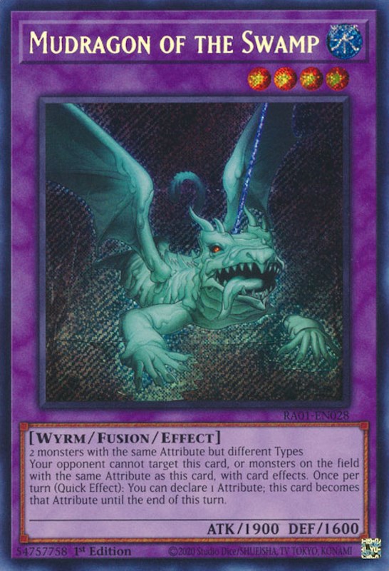 Mudragon of the Swamp [RA01-EN028] Secret Rare | Exor Games Summserside