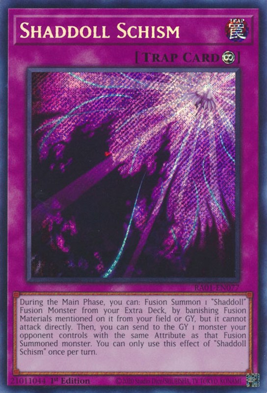 Shaddoll Schism [RA01-EN077] Secret Rare | Exor Games Summserside
