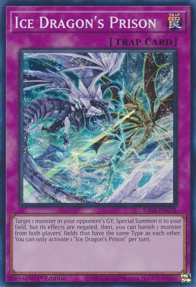 Ice Dragon's Prison [RA01-EN078] Super Rare | Exor Games Summserside