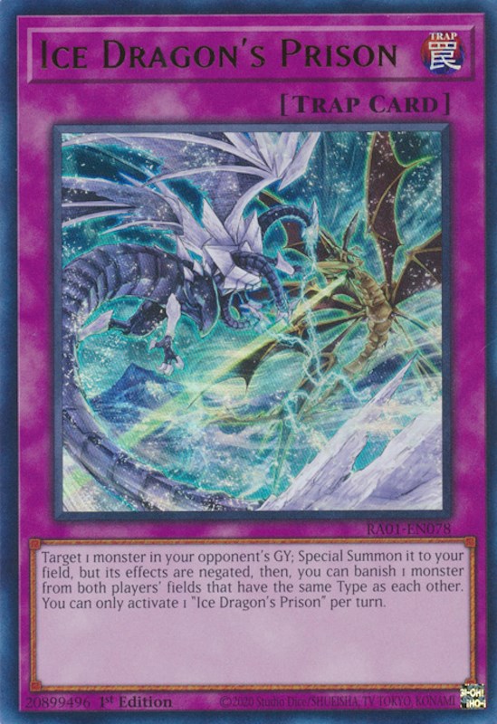 Ice Dragon's Prison [RA01-EN078] Ultra Rare | Exor Games Summserside