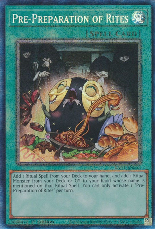 Pre-Preparation of Rites [RA01-EN055] Prismatic Collector's Rare | Exor Games Summserside