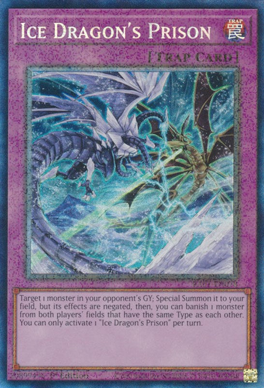 Ice Dragon's Prison [RA01-EN078] Prismatic Collector's Rare | Exor Games Summserside