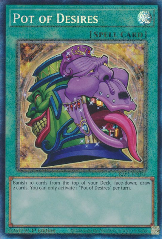 Pot of Desires [RA01-EN056] Prismatic Collector's Rare | Exor Games Summserside