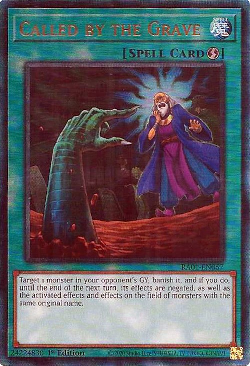 Called by the Grave [RA01-EN057] Prismatic Ultimate Rare | Exor Games Summserside