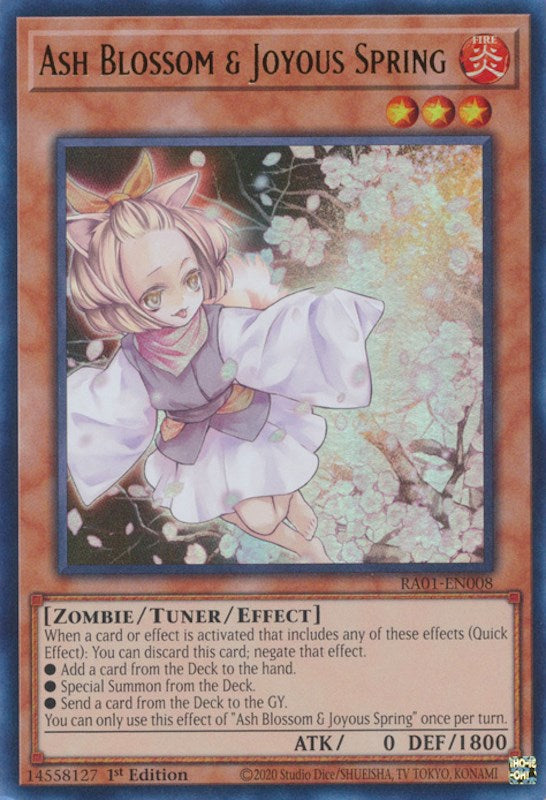 Ash Blossom & Joyous Spring [RA01-EN008] Ultra Rare | Exor Games Summserside