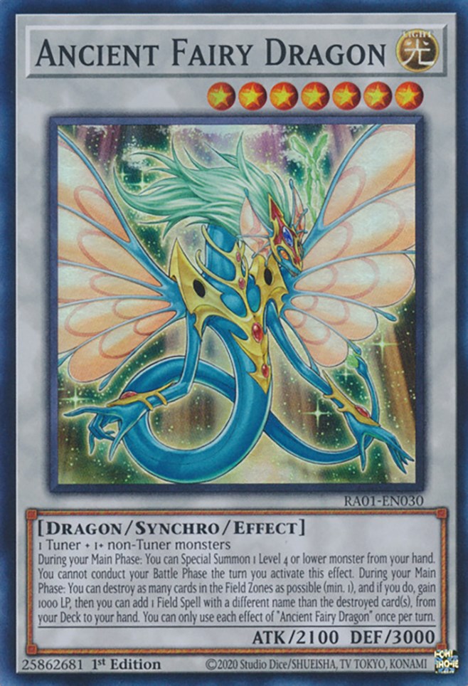 Ancient Fairy Dragon [RA01-EN030] Super Rare | Exor Games Summserside