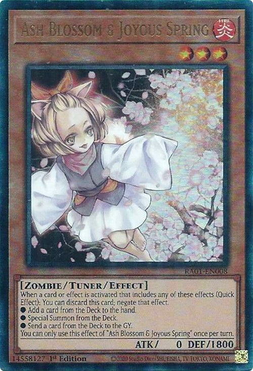 Ash Blossom & Joyous Spring [RA01-EN008] Prismatic Ultimate Rare | Exor Games Summserside