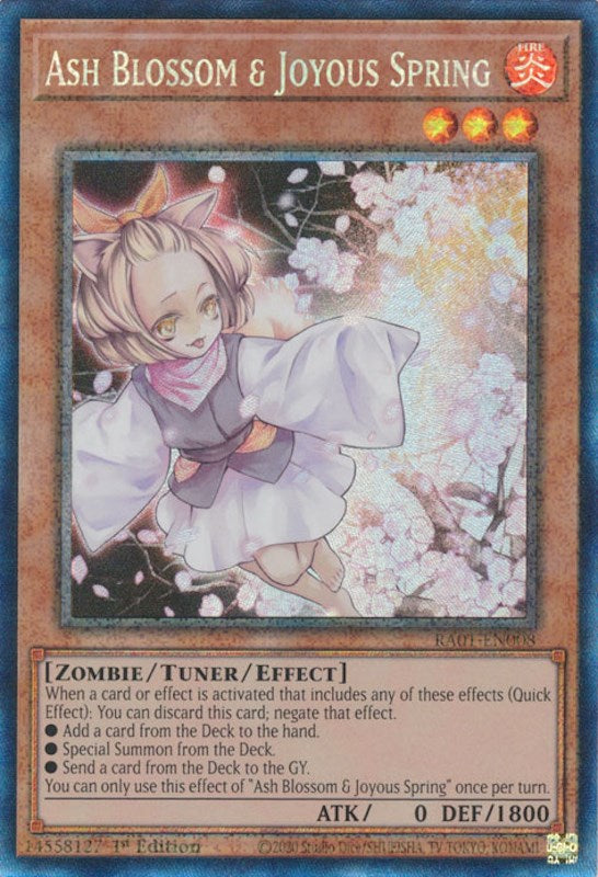 Ash Blossom & Joyous Spring [RA01-EN008] Prismatic Collector's Rare | Exor Games Summserside