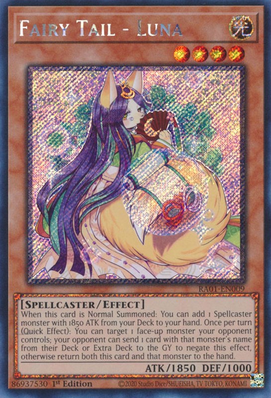 Fairy Tail - Luna [RA01-EN009] Platinum Secret Rare | Exor Games Summserside