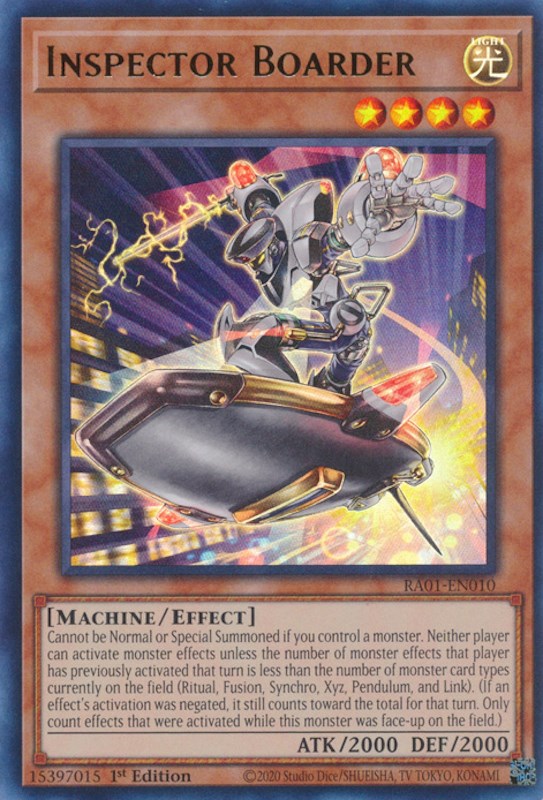 Inspector Boarder [RA01-EN010] Ultra Rare | Exor Games Summserside