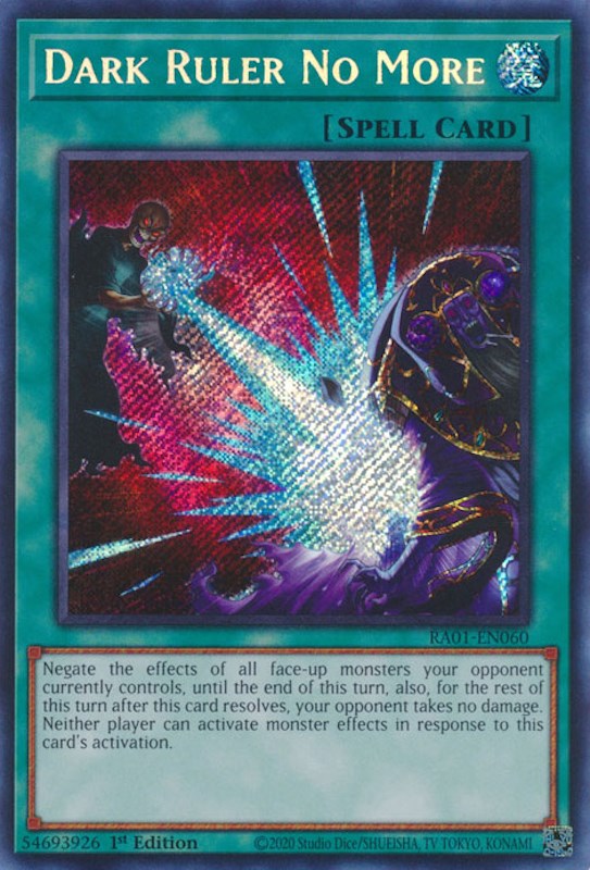 Dark Ruler No More [RA01-EN060] Secret Rare | Exor Games Summserside