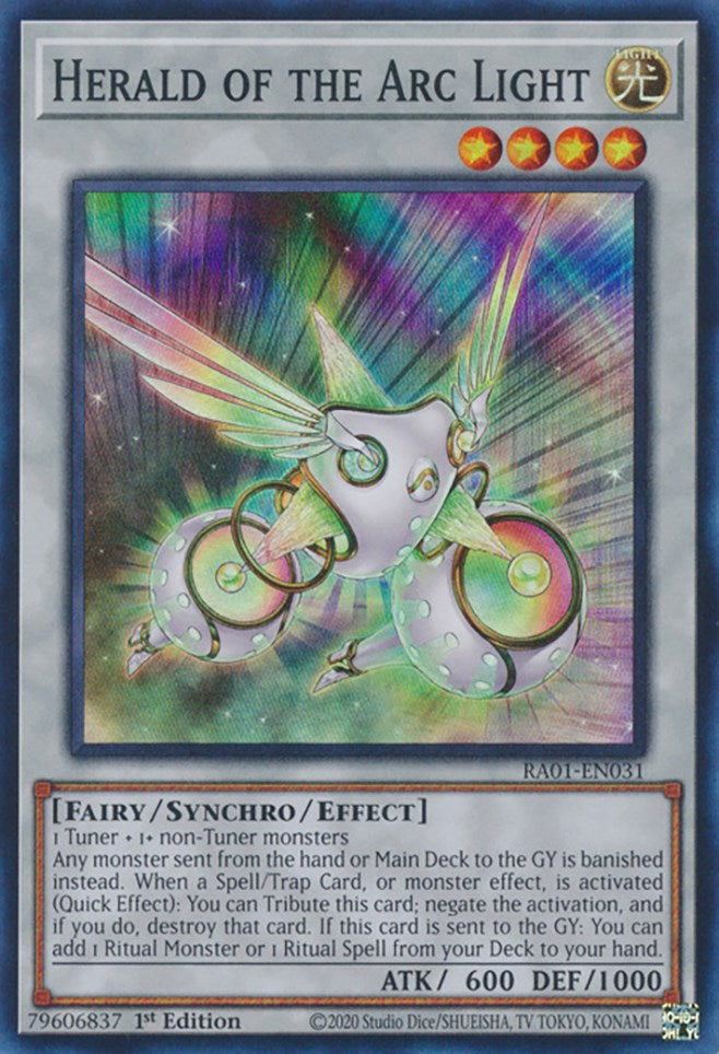 Herald of the Arc Light [RA01-EN031] Super Rare | Exor Games Summserside